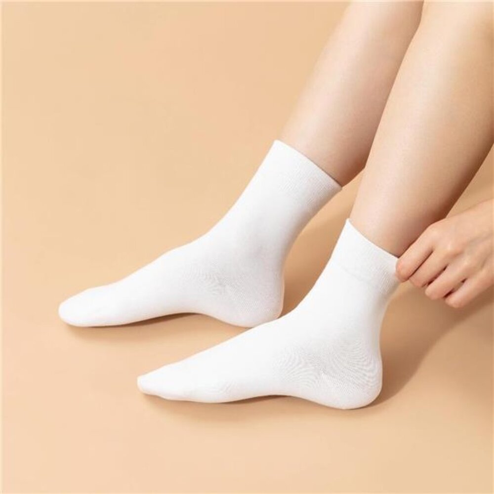 6 Pairs Womens Crew Socks Soft Cotton Boot Socks Size 6-9 9-11 Above - Picture 3 of 6